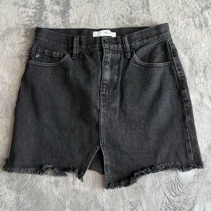 KanCan black denim skirt